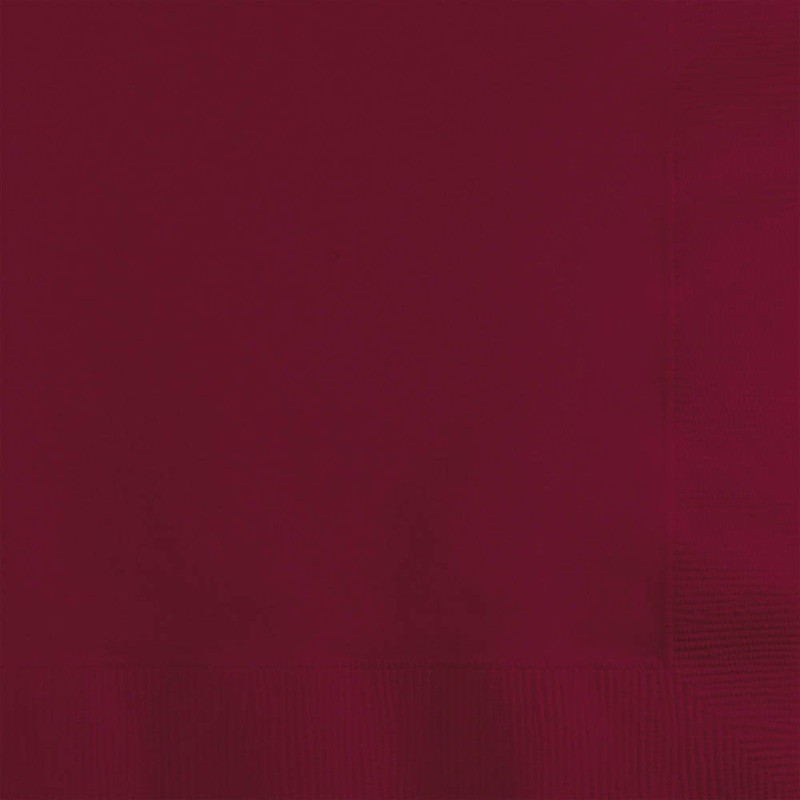 Burgundy Beverage Napkins (50ct)