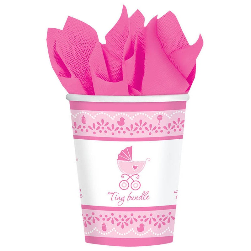 Celebrate Baby Girl 9oz Cups (18ct)