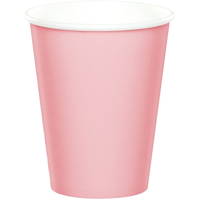 Classic Pink 9oz Paper Cups