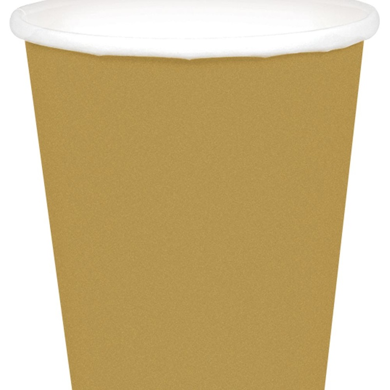Gold 9 oz Paper Cup 20 ct