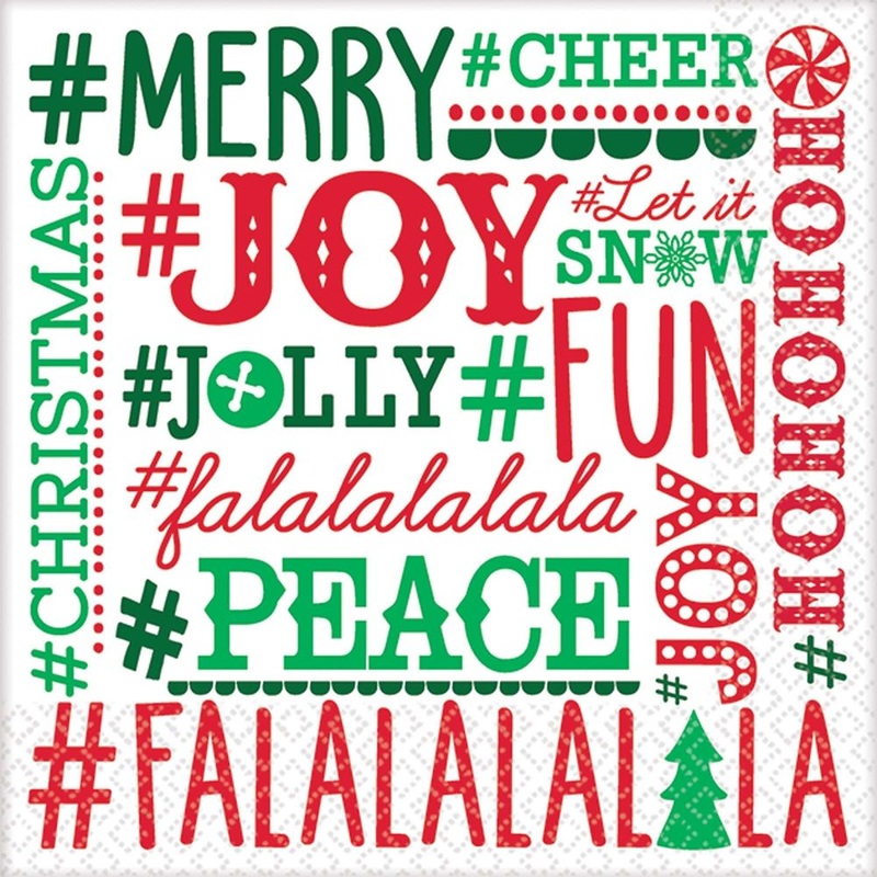 #Holiday Beverage Napkins (16 ct)