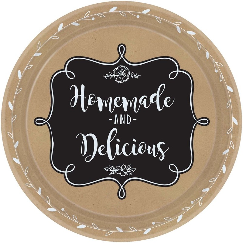 Homemade & Delicious Paper Banquet Plates (8 ct)