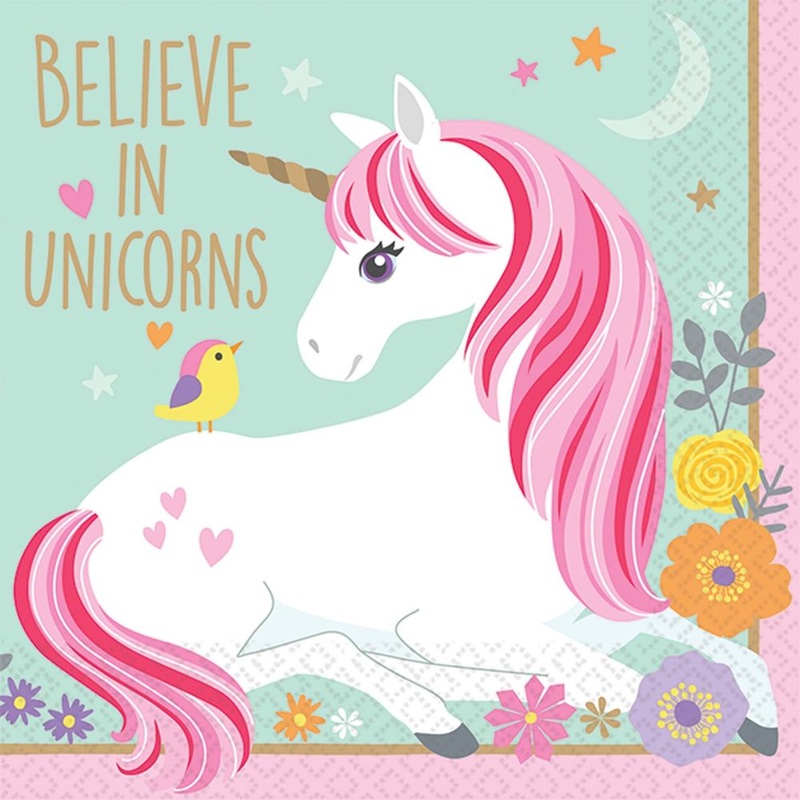 Magical Unicorn Beverage Napkins (16ct)