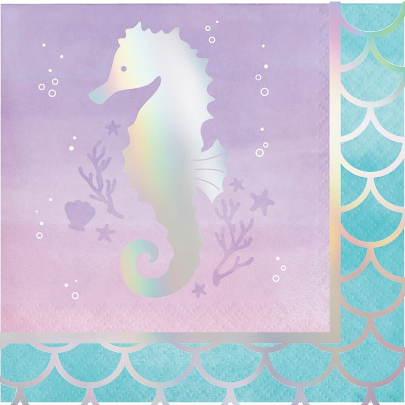 Mermaid Shine Beverage Napkins (16 ct)