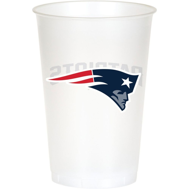 New England Patriots 20oz Plastic Cups (8ct)
