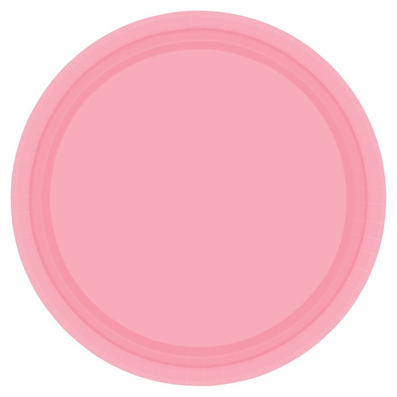 New Pink Paper Banquet Plates (20ct)