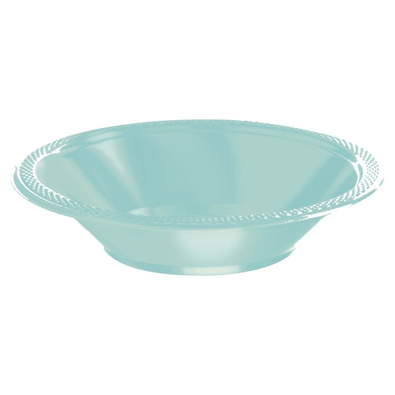Robins Egg Blue 12 oz Plastic Bowl 20 ct