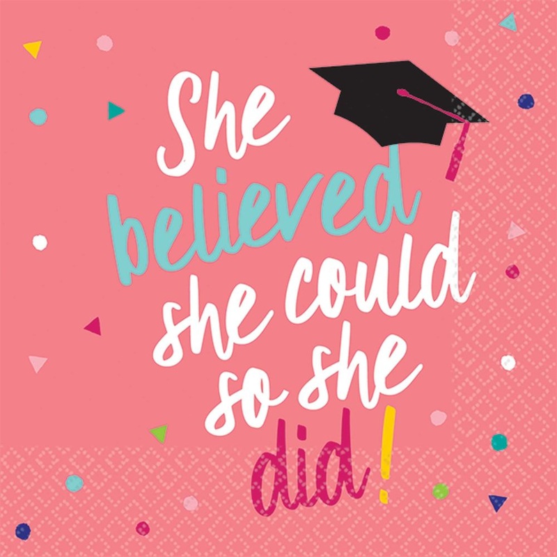 She Believed She Could Paper Beverage Napkins (36 ct)