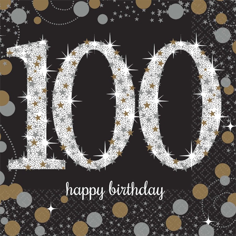 Sparkling Celebration 100 Beverage Napkins (16 ct)