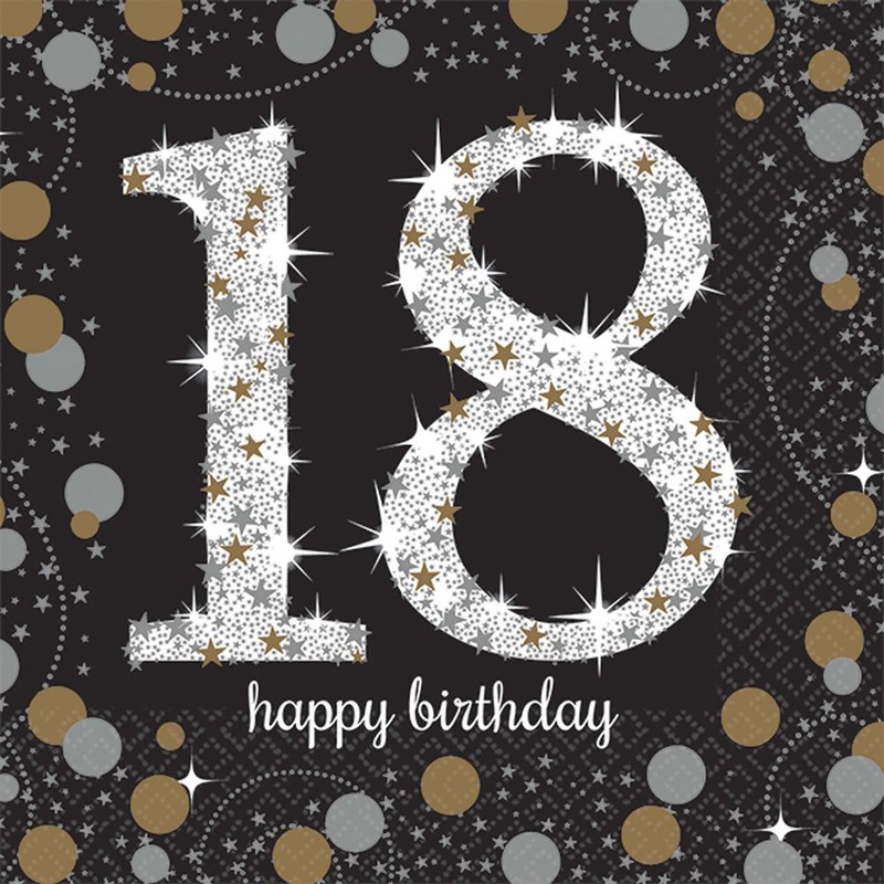 Sparkling Celebration 18 Beverage Napkins (16 ct)
