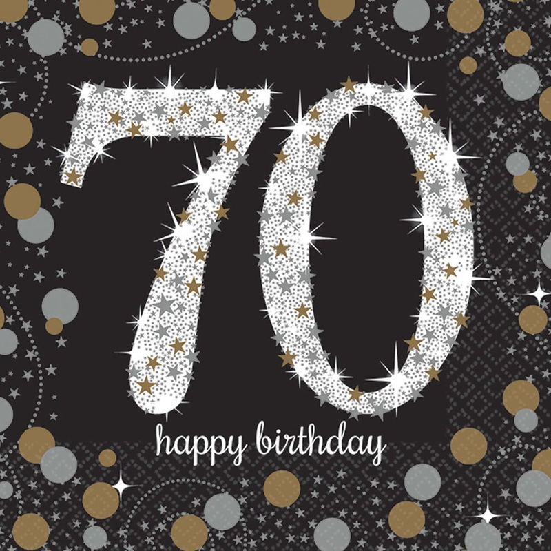 Sparkling Celebration 70 Beverage Napkins (16 ct)
