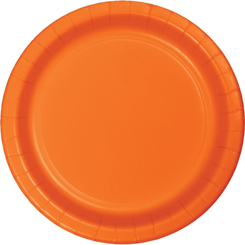 Sunkissed Orange Dinner Plates (24ct)