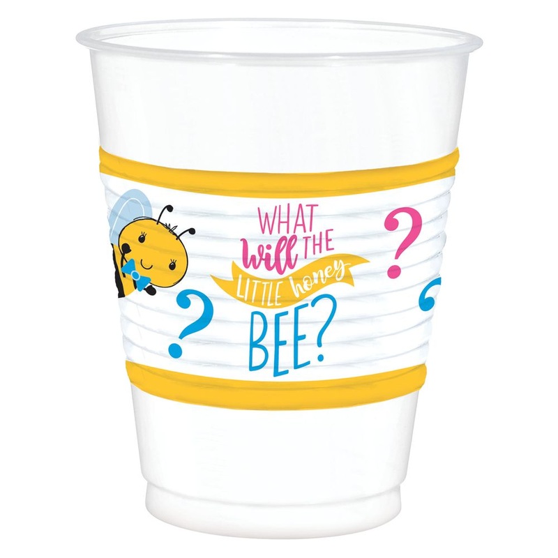 What Will It Bee? 16oz Plastic Cups (25 ct)