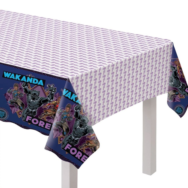 Black Panther Wakanda Forever Plastic Table Cover (1ct)