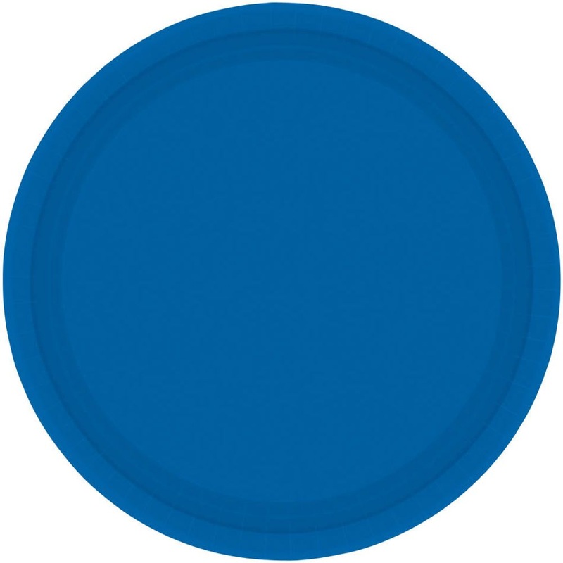 Bright Royal Blue Paper Dessert Plates (8ct)