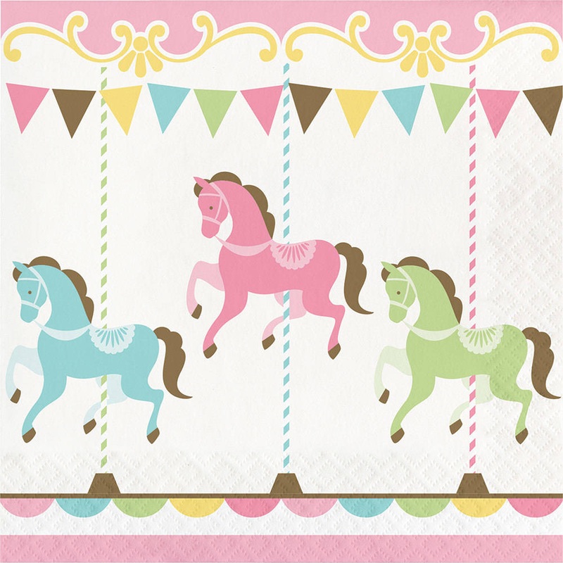 Carousel Luncheon Napkins (16 ct)