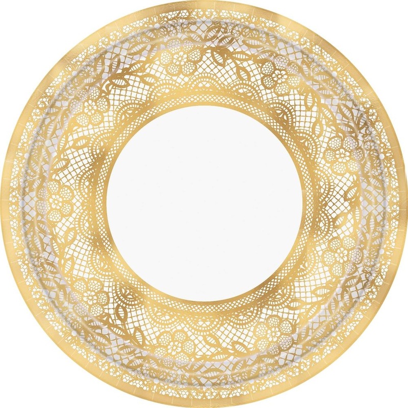 Delicate Lace Banquet Plates (8ct)