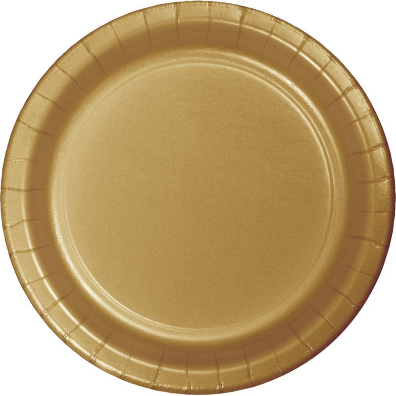 Glittering Gold Dinner Plates (24ct)