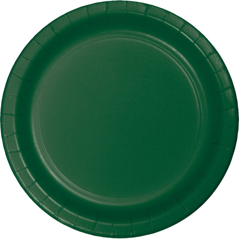 Hunter Green Dessert Plates (24ct)