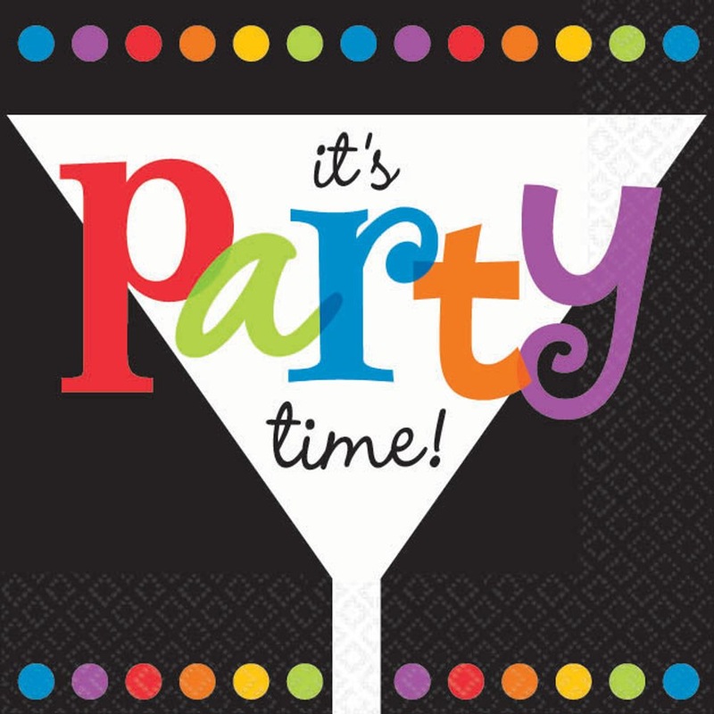 It's Party Time Beverage Napkins (16ct)