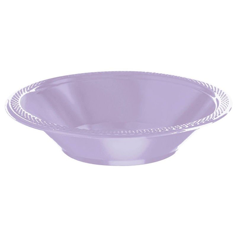Lavender 12 oz Plastic Bowl 20 ct