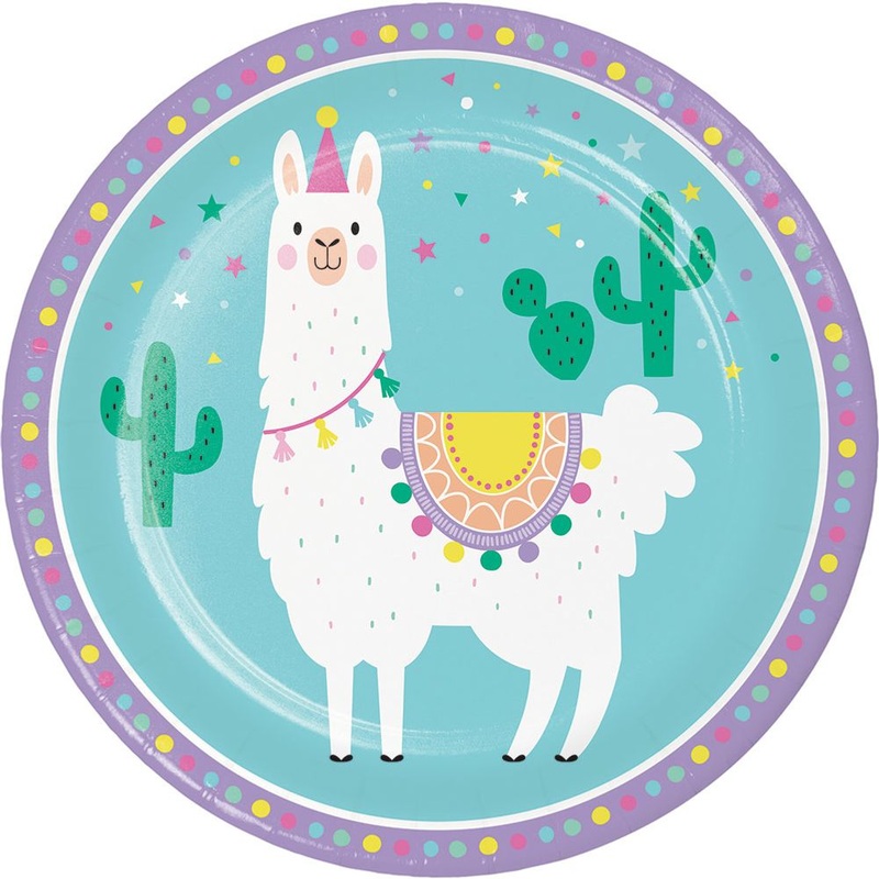 Llama Party Dinner Plates (8ct)