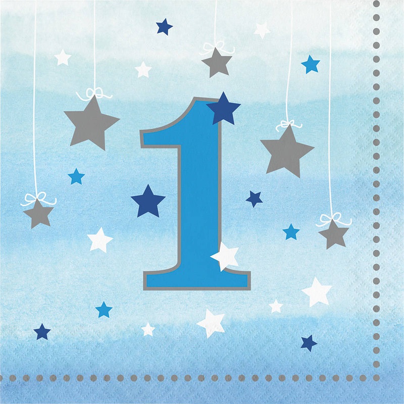 One Little Star Boy Luncheon Napkins (16ct)