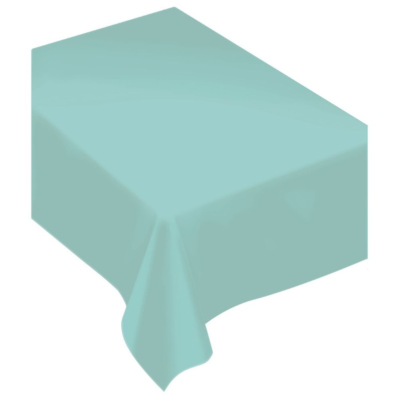 Robins Egg Blue Plastic Rectangle Tablecover