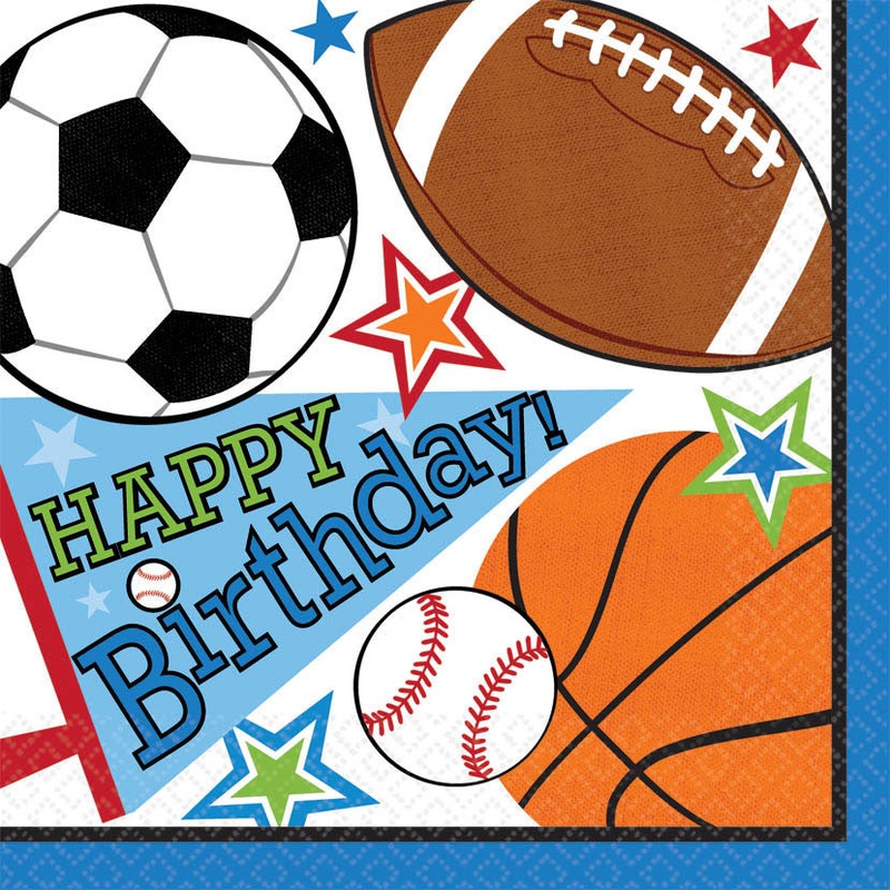 Sports Party Luncheon Napkins (16ct)