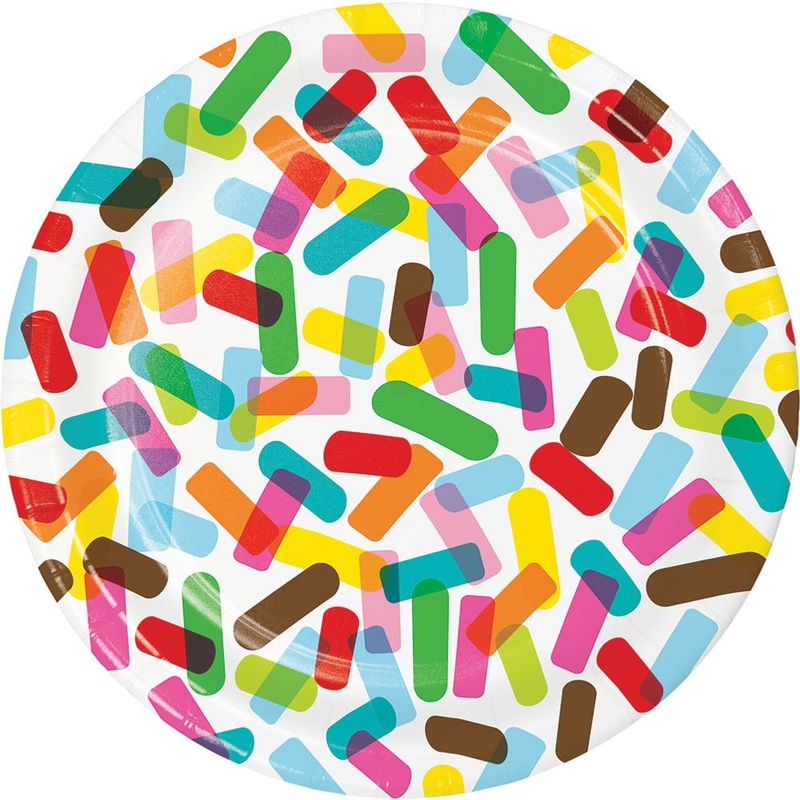 Sprinkles Paper Dinner Plates (10 ct)