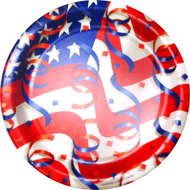 Stars and Streamers Dinner Plates (8ct)