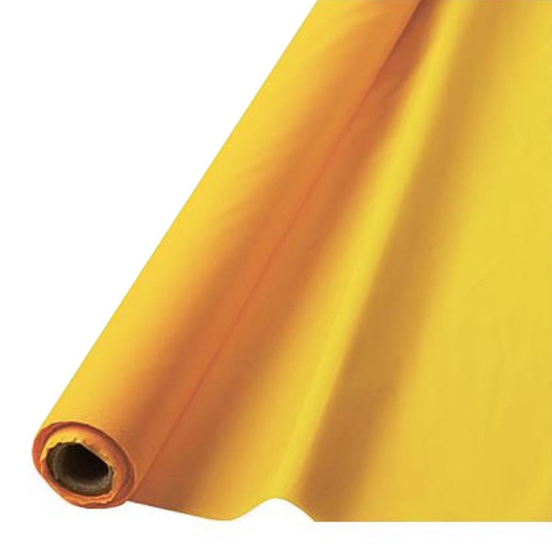 Yellow Sunshine Plastic Table Roll 40"X 100'