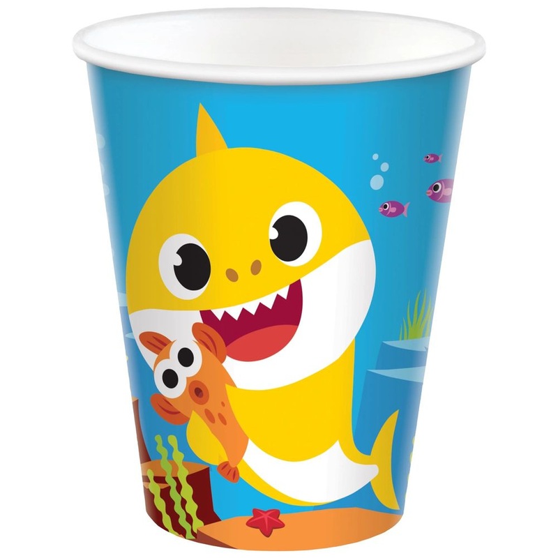 Baby Shark 9oz Paper Cups (8ct)