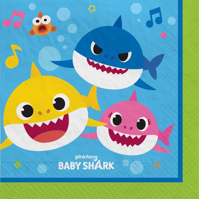 Baby Shark Beverage Napkins (16ct)