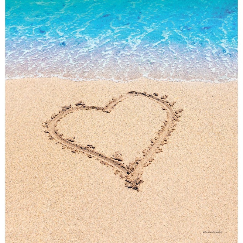 Beach Love Plastic Tablecover