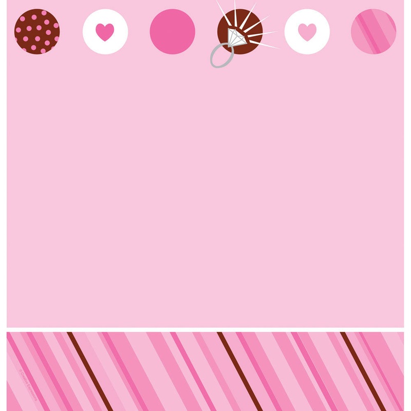 Bride 2 Be Dots Plastic Tablecover