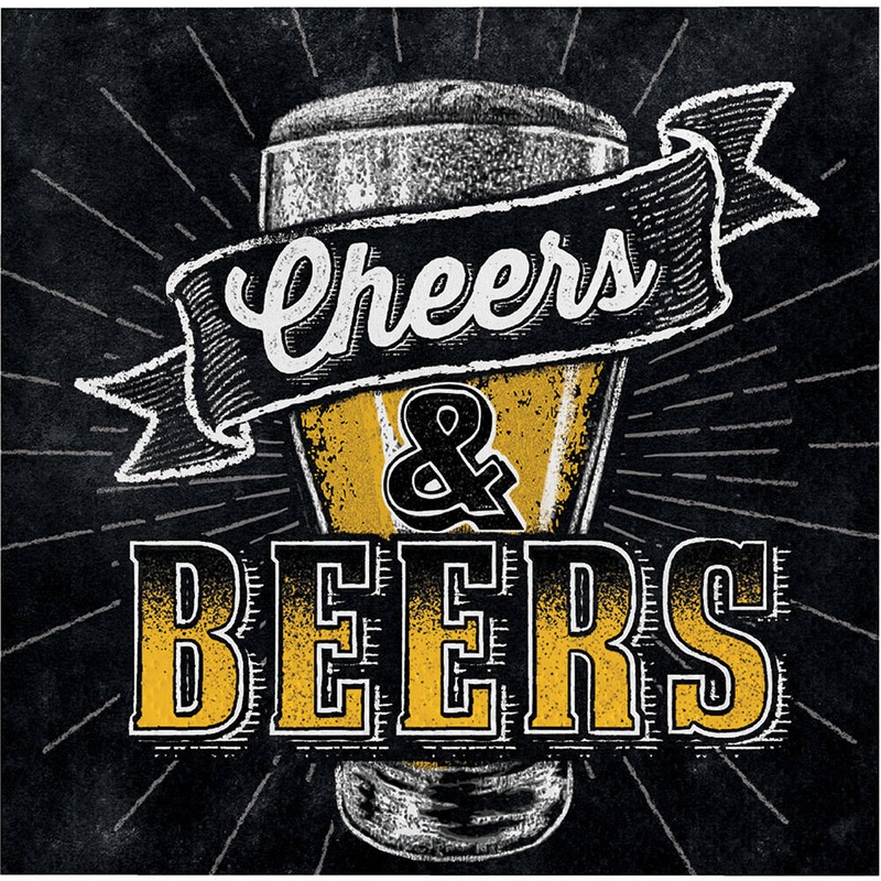 Cheers & Beers Cheers & Beers Beverage Napkins (16ct)