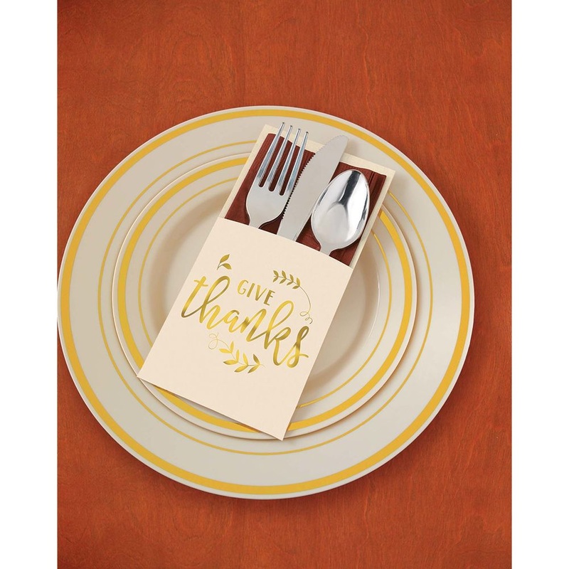 Give Thanks Cutlery Holders (12 ct)