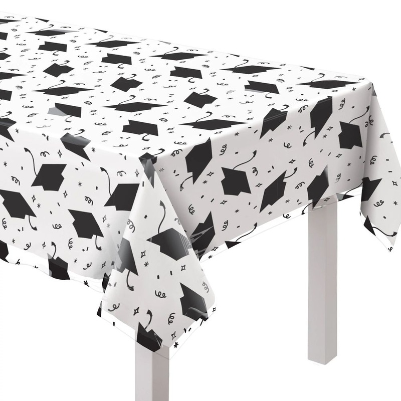 Grad Clear Plastic Table Cover (1ct)