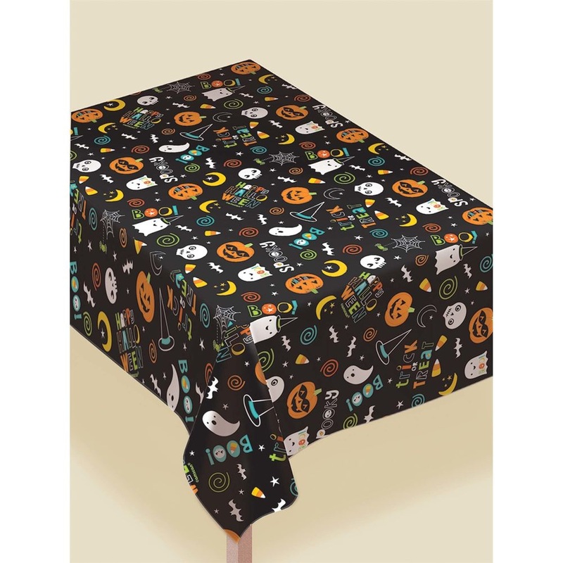 Hallo-ween Friends Flannel Backed Table Cover (1 ct)