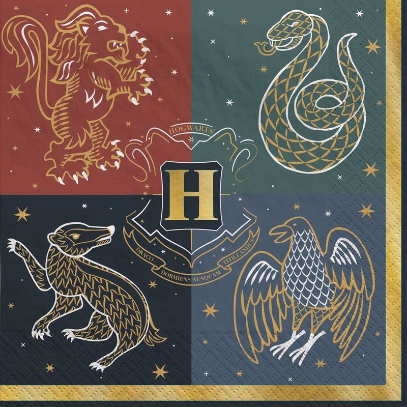 Harry Potter Hogwarts United Beverage Napkins (16ct)