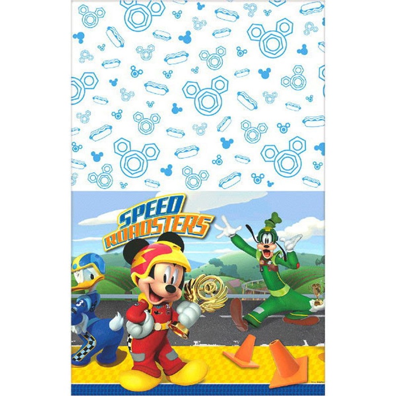Mickey Roadster Plastic Table Cover