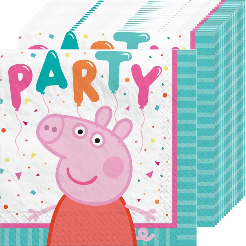 Peppa Pig Confetti Party Beverage Napkins (16ct)