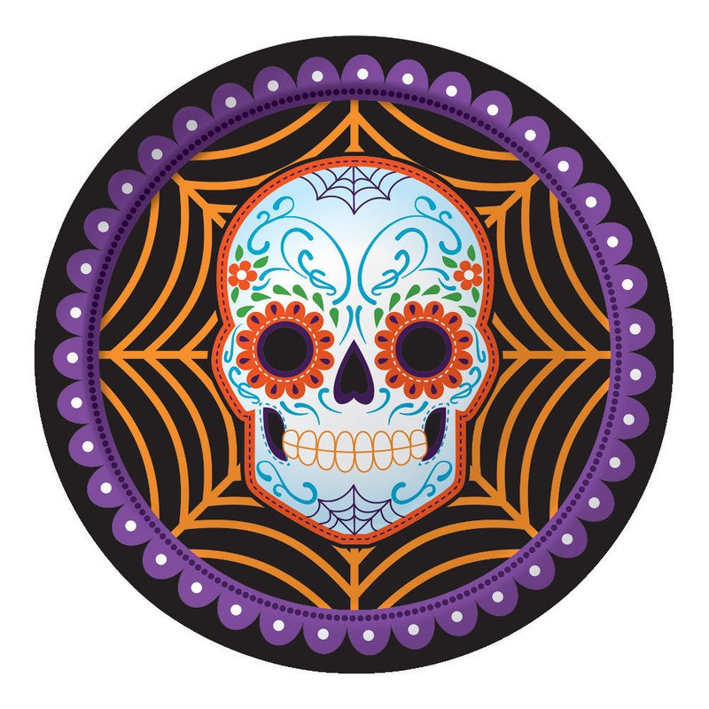 Sugar Skull Dinner Plates (8ct)