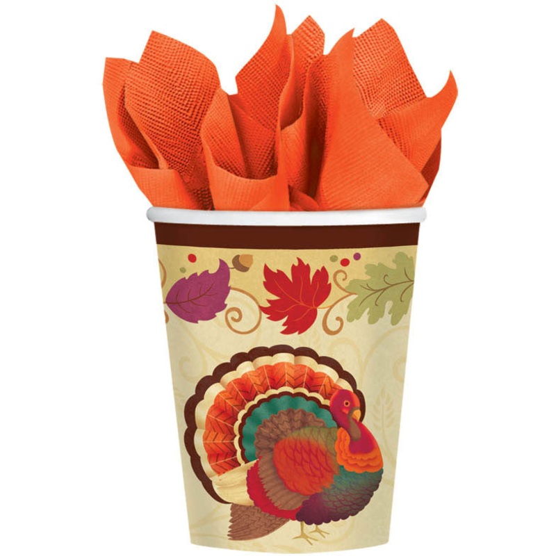 Thanksgiving Holiday 9oz Paper Cups (18ct)