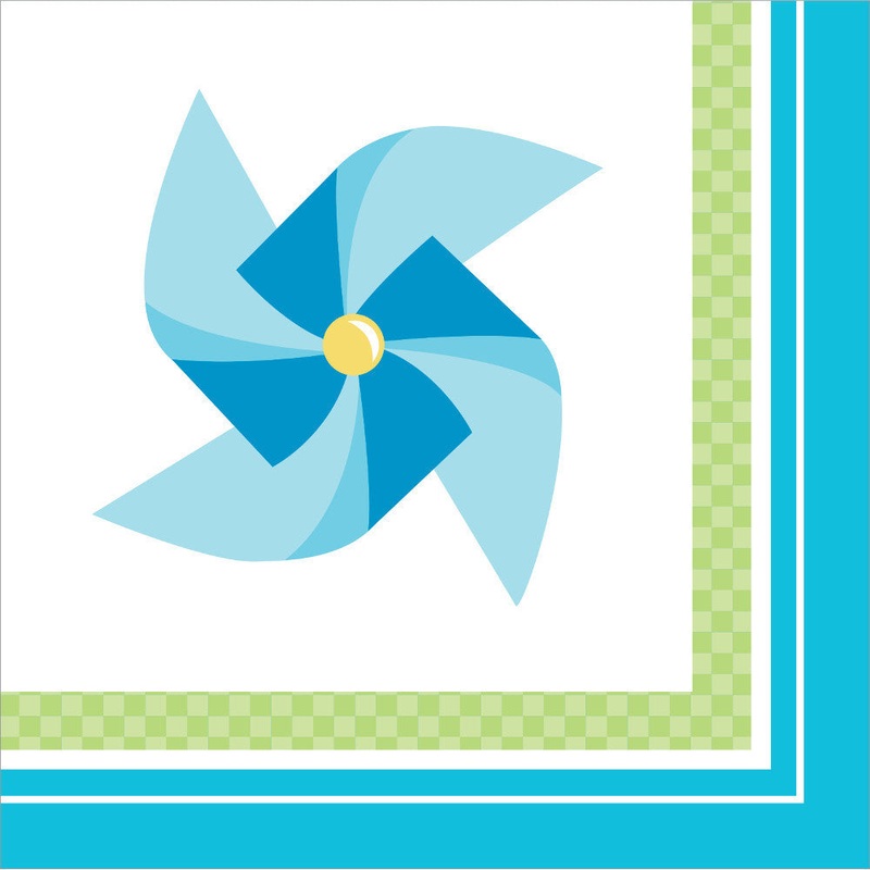 Turning One Boy Beverage Napkins (16 ct)