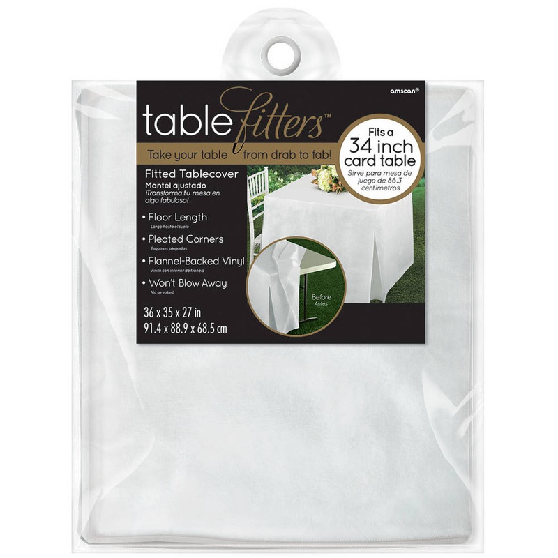 White Tablefitter Rectangle Tablecover