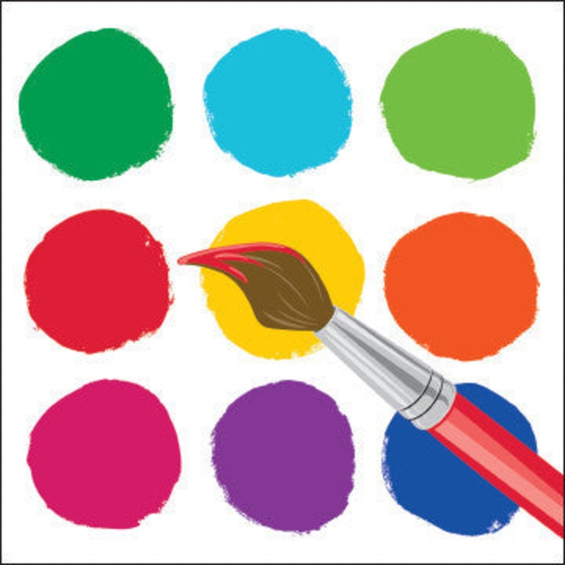 Art Party Beverage Napkins (16ct)