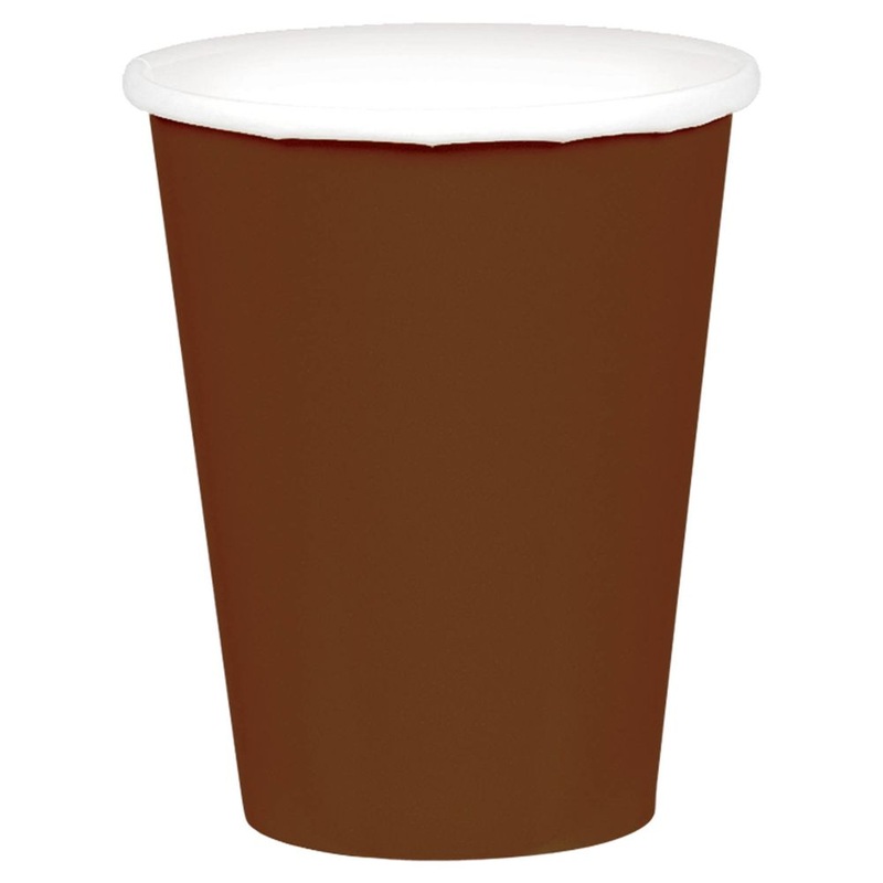 Chocolate Brown 9 oz Paper Cup 20 ct