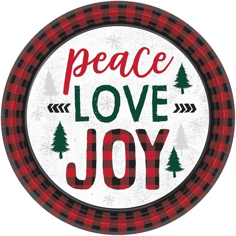 Cozy Holiday Dessert Paper Plates (8 ct)